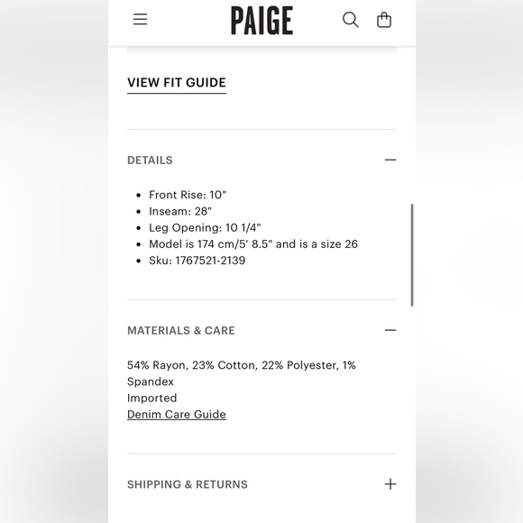 PAIGE Hoxton Ankle black jean - Picture 6 of 9